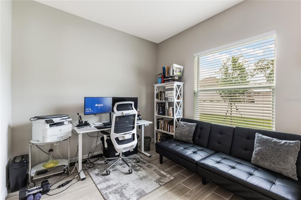Home Office, Interior, Wood Texture Flooring