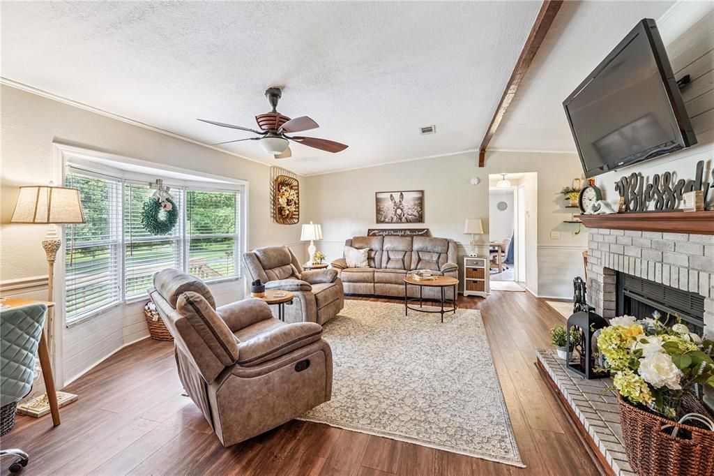 Fireplace, Interior, Living room, Wood Texture Flooring