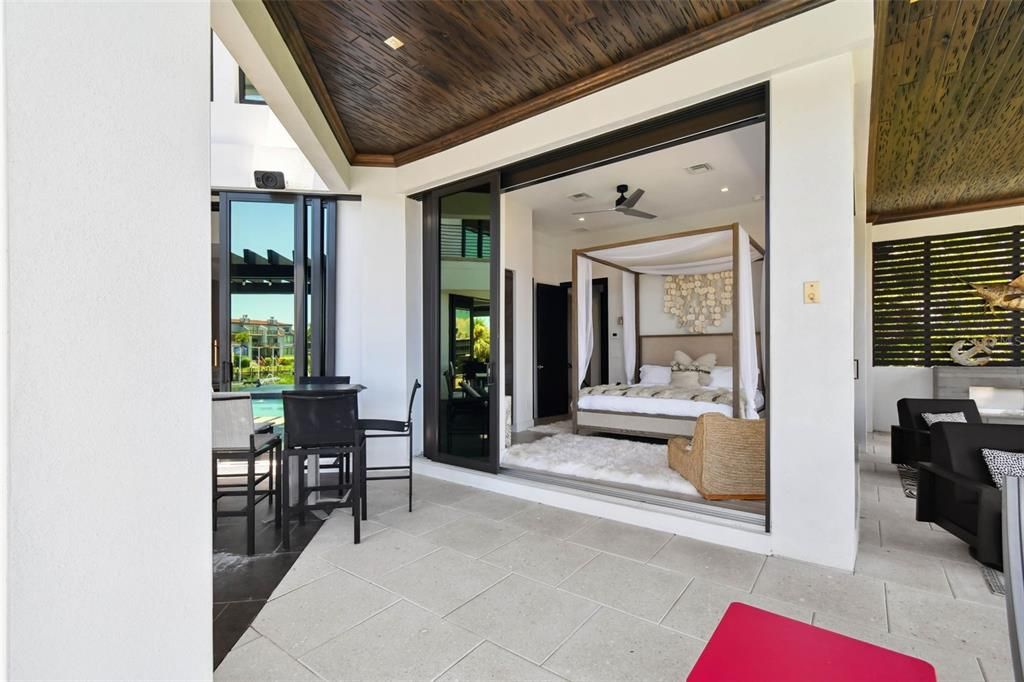 Bedroom, Interior, Recessed Lighting, Wooden Ceilings