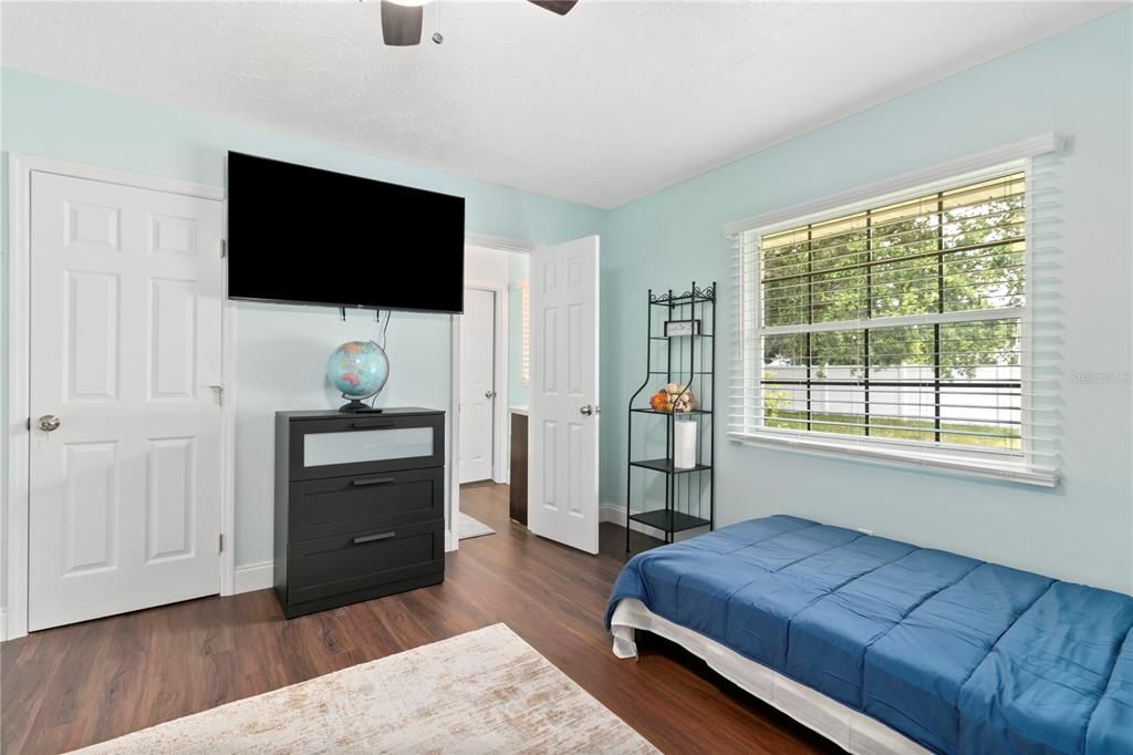 Bedroom, Interior, Wood Texture Flooring