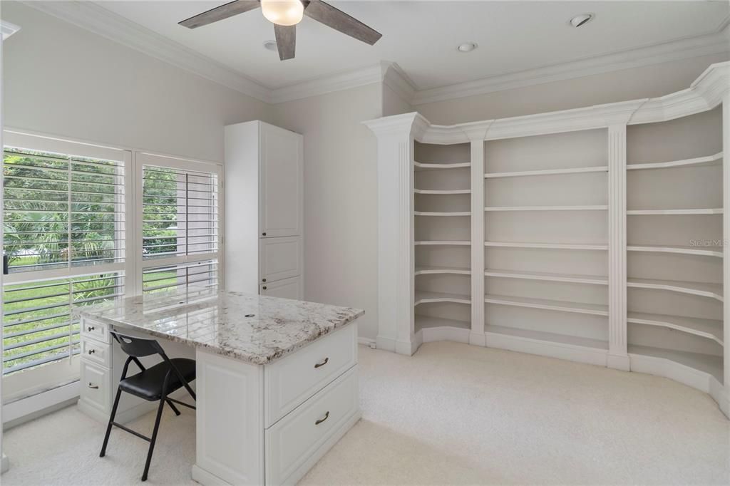 Home Office, Interior, Recessed Lighting