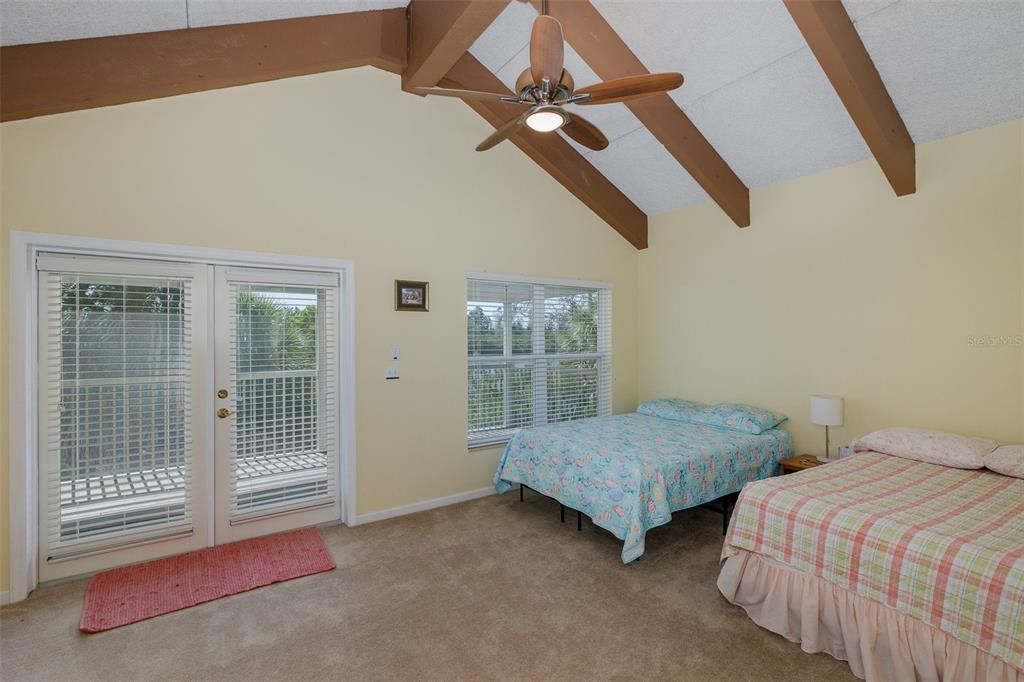Bedroom, Interior, Wooden Beams