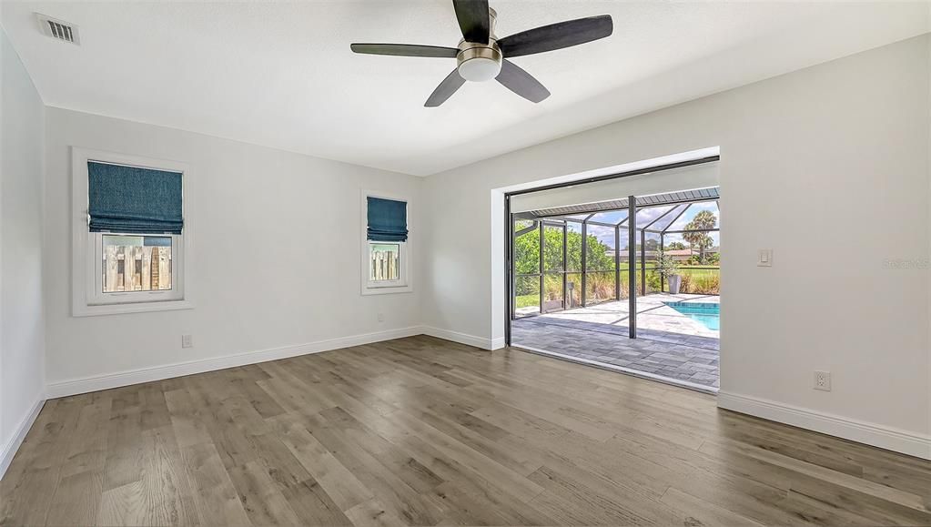 Empty room, Interior, Sun Room, Wood Texture Flooring