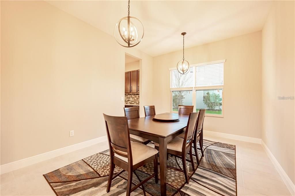 Dining room, Interior, Pendant Lights