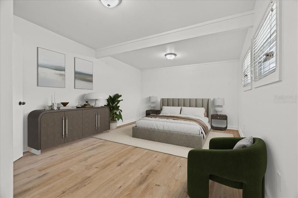 Bedroom, Interior, Wood Texture Flooring