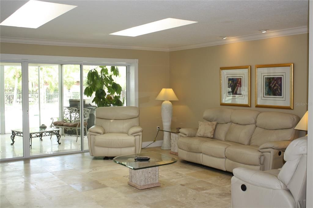 Interior, Living room, Recessed Lighting