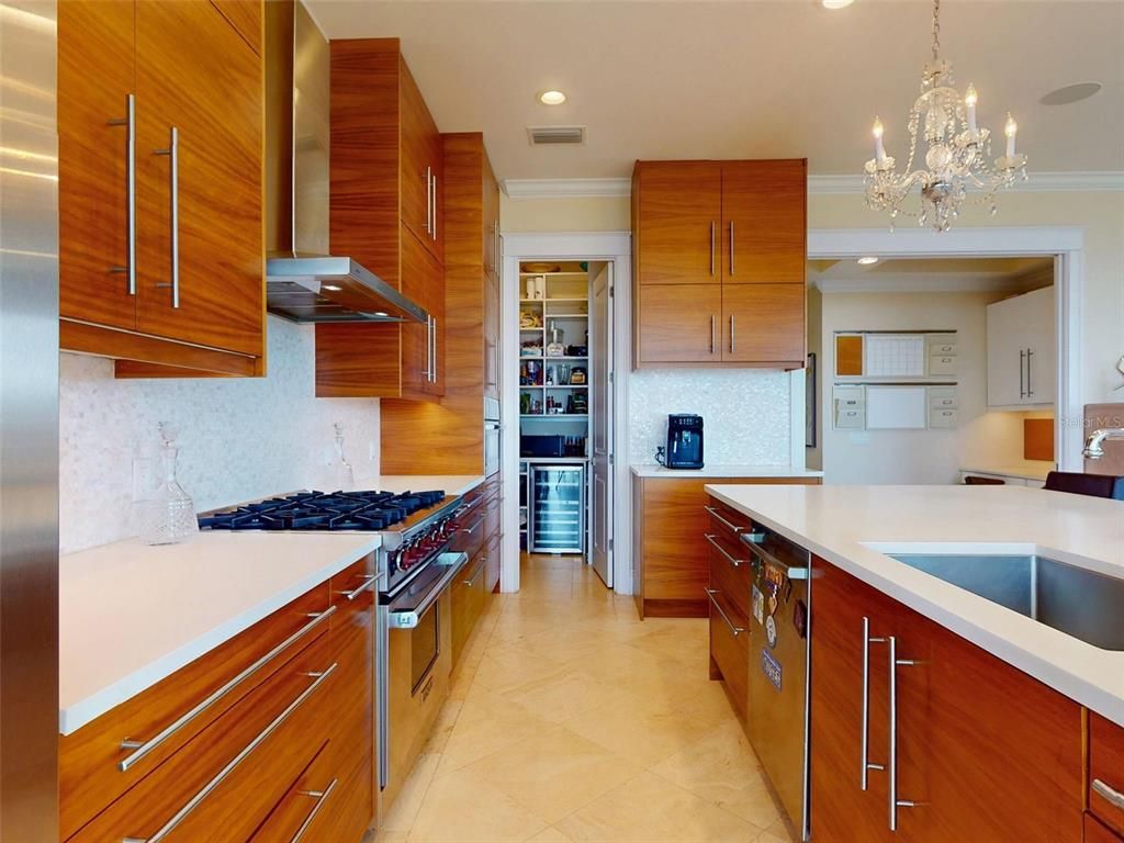 Chandelier, Interior, Kitchen, Recessed Lighting