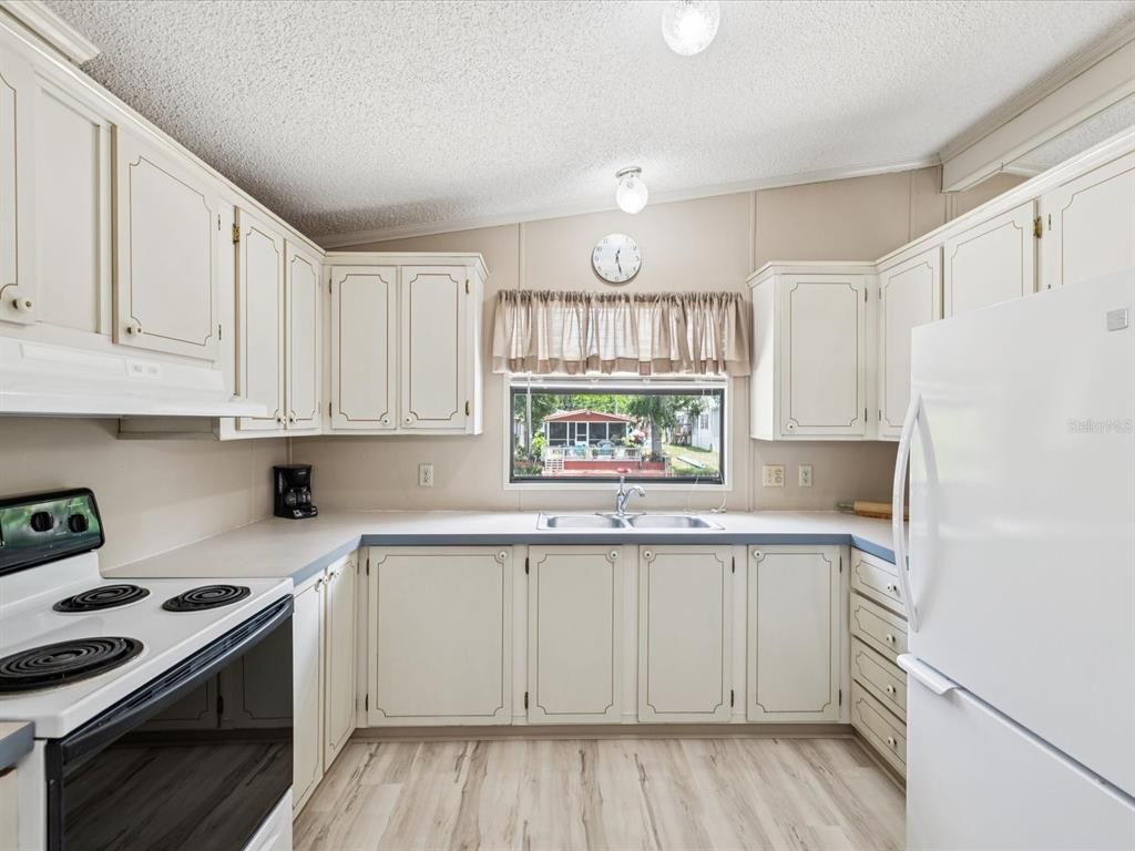 Interior, Kitchen, Wood Texture Flooring