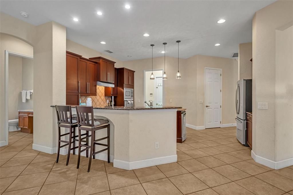 Interior, Kitchen, Pendant Lights, Recessed Lighting