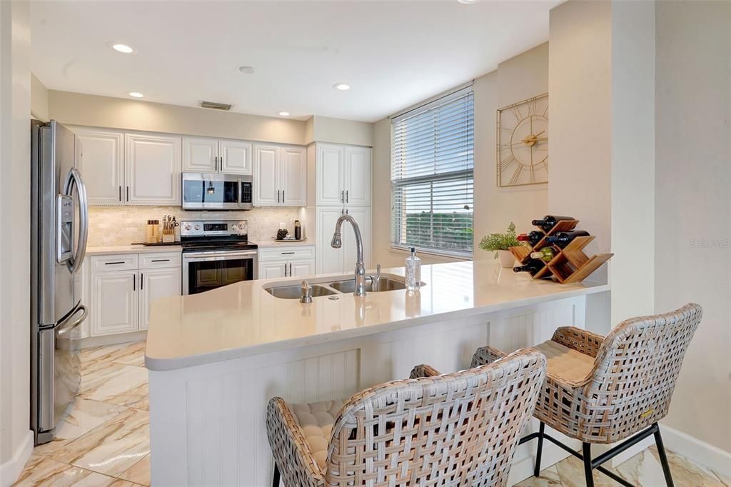 Interior, Kitchen, Recessed Lighting, Stainless Steel Appliances