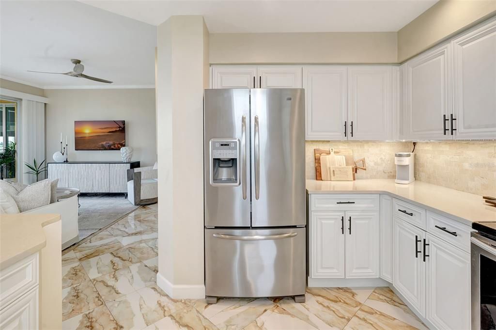 Interior, Kitchen, Marble, Stainless Steel Appliances