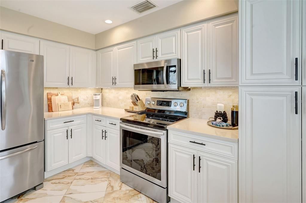 Interior, Kitchen, Recessed Lighting, Stainless Steel Appliances