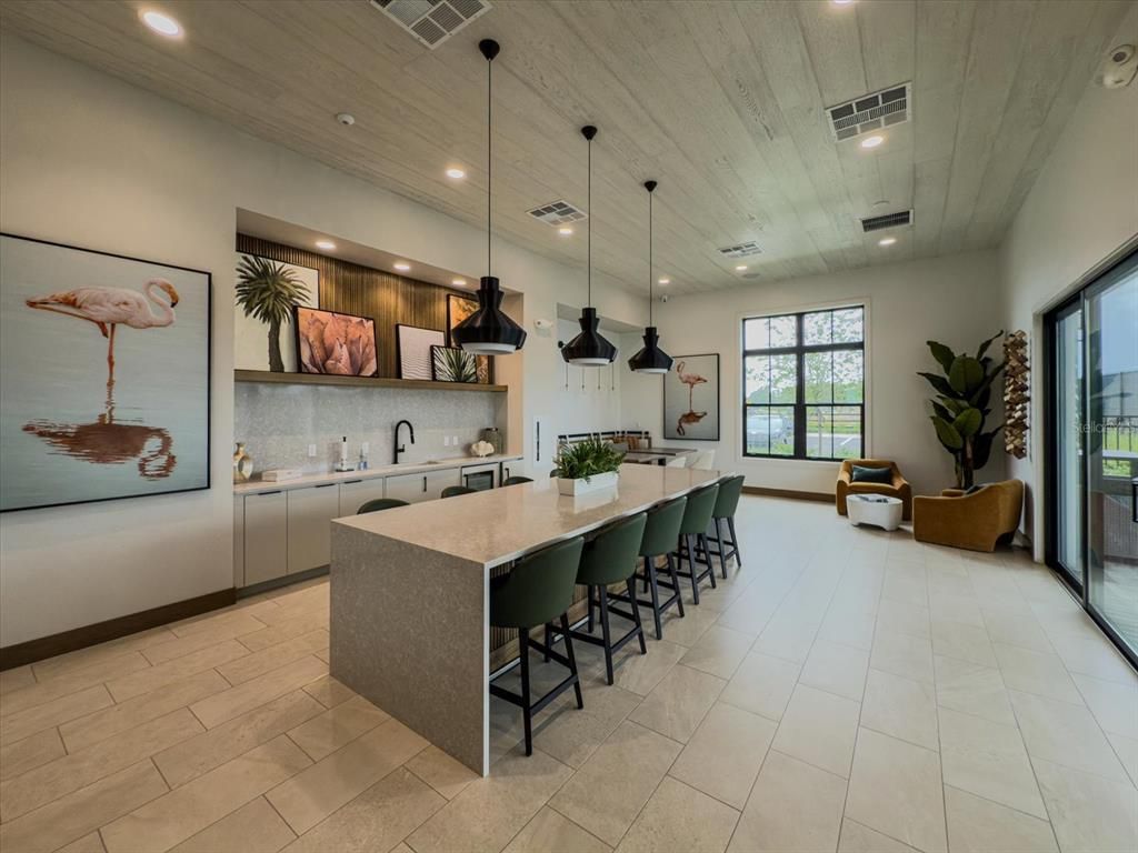 Interior, Kitchen, Pendant Lights, Recessed Lighting, Wooden Ceilings