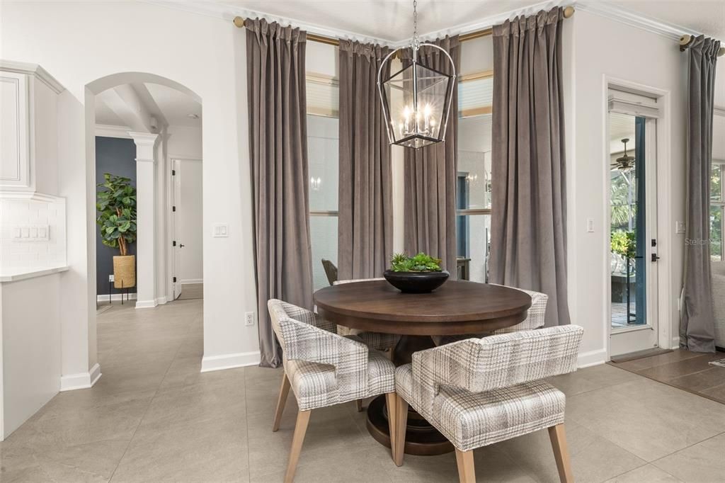 Dining room, Interior, Pendant Lights