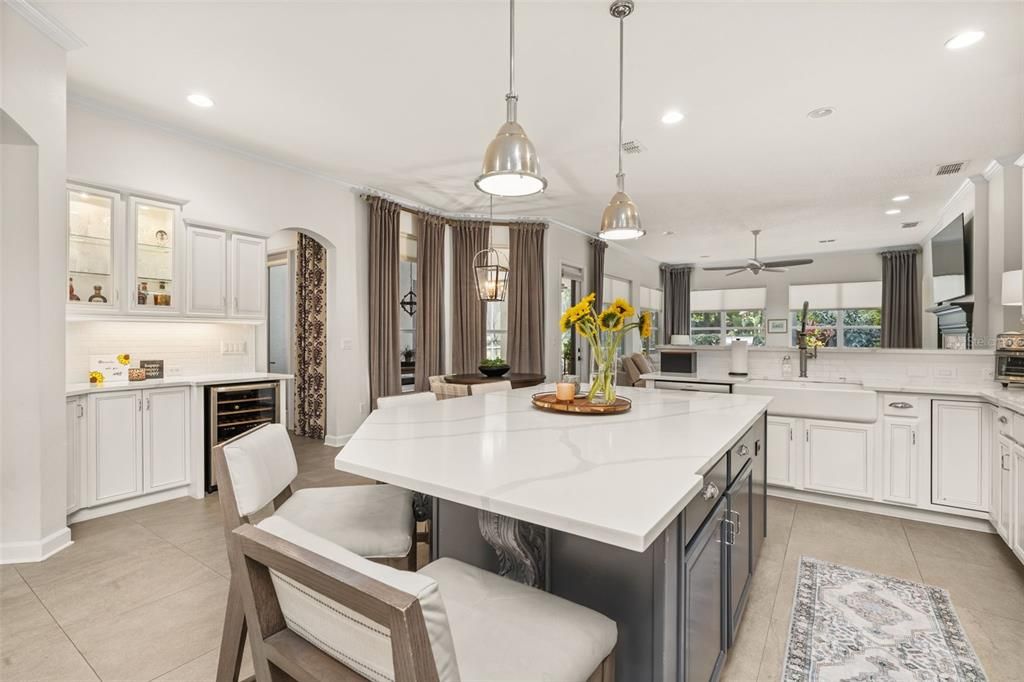 Interior, Kitchen, Pendant Lights, Recessed Lighting