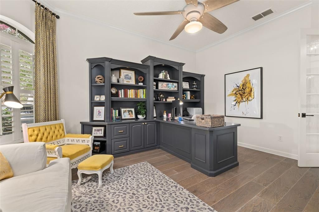 Home Office, Interior, Wood Texture Flooring