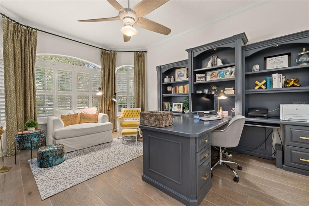 Home Office, Interior, Wood Texture Flooring