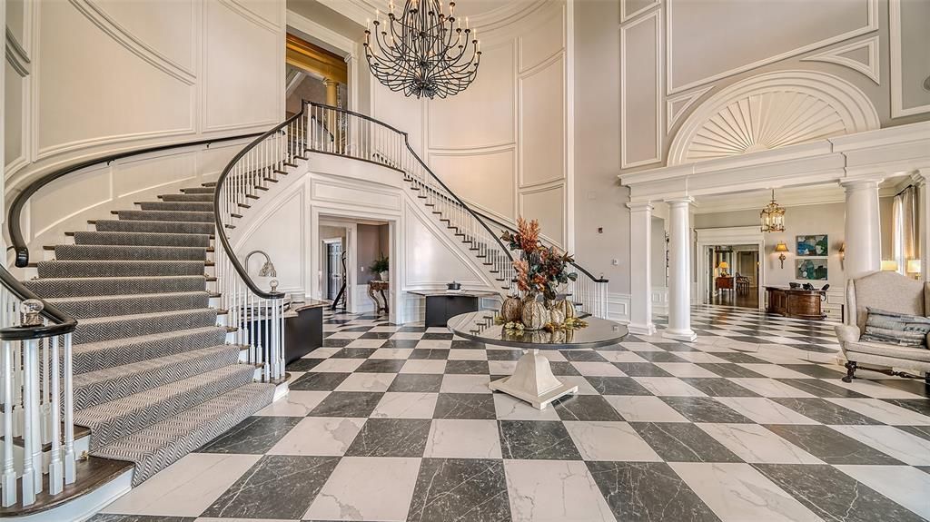 Chandelier, Interior, Marble