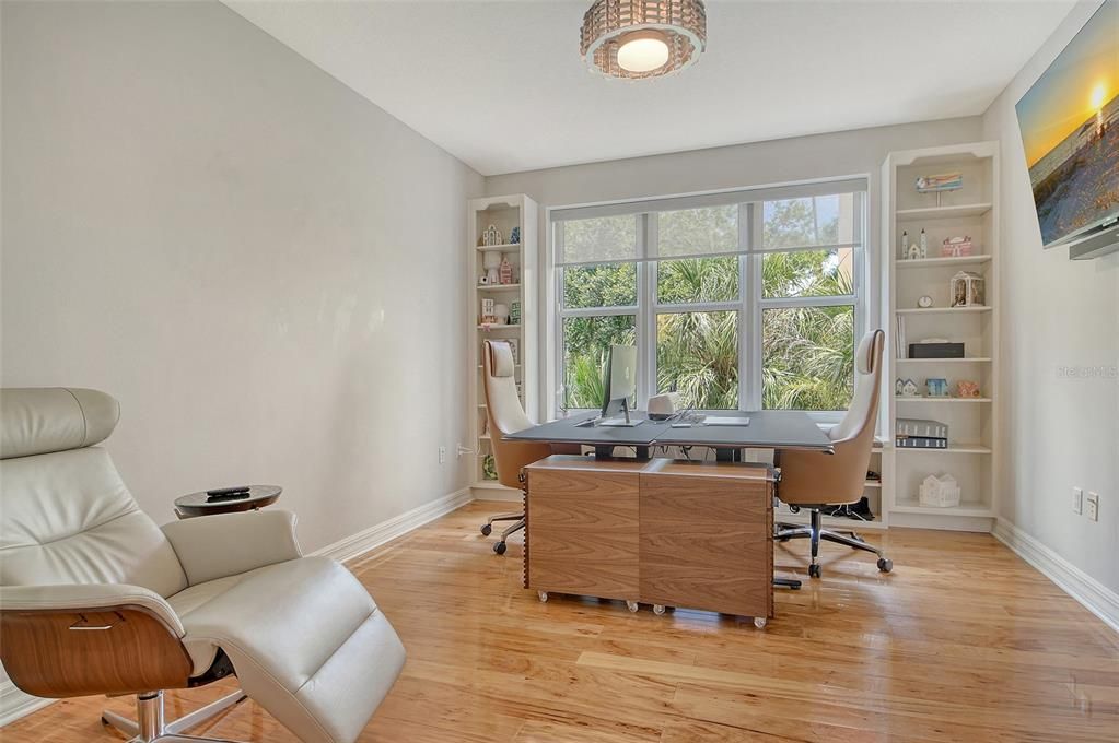Home Office, Interior, Wood Texture Flooring
