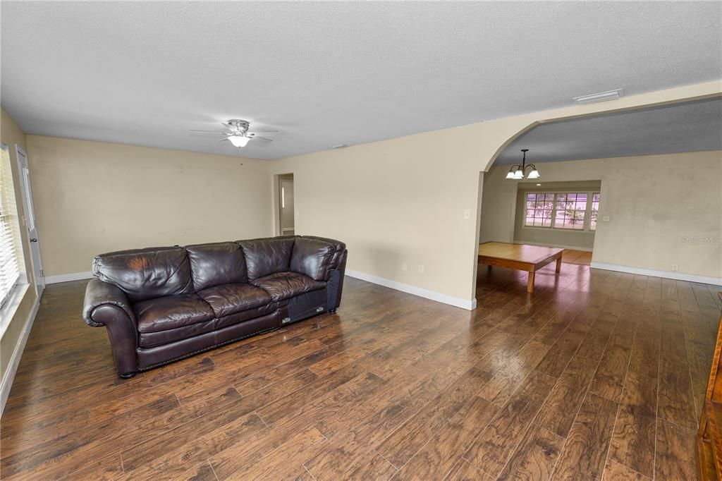 Chandelier, Interior, Wood Texture Flooring