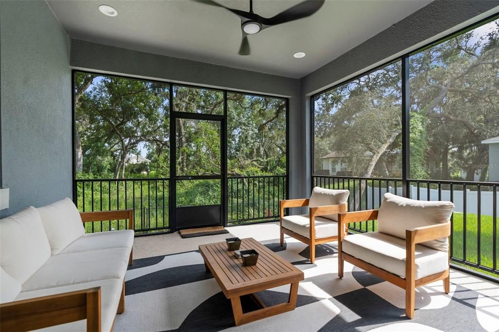 Interior, Living room, Recessed Lighting, Sun Room