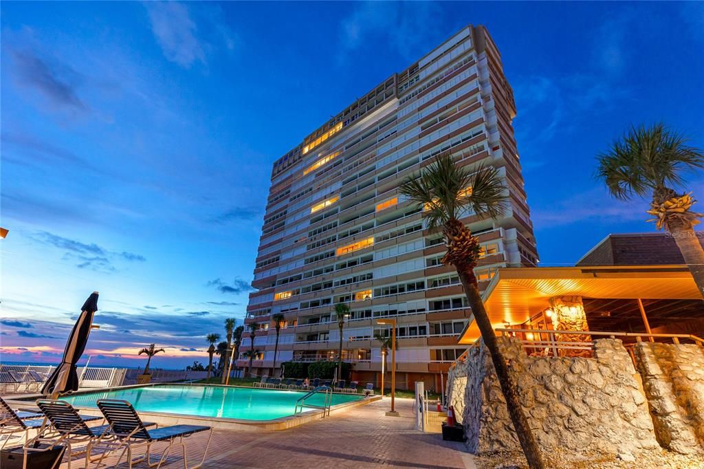 Exterior, Facade, Pool, Condo Building