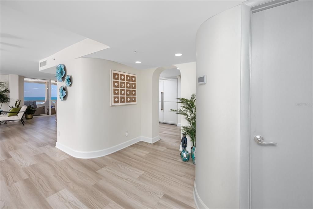 Interior, Recessed Lighting, Water, Wood Texture Flooring