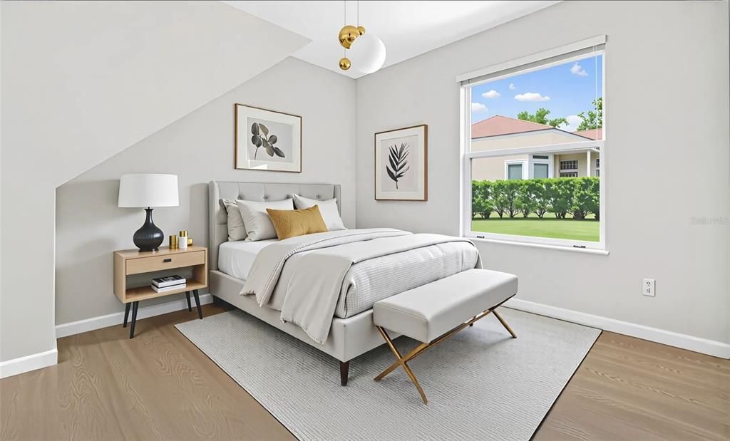 Bedroom, Interior, Wood Texture Flooring