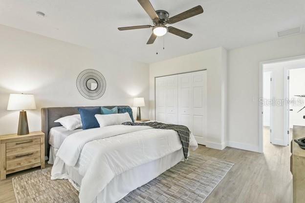 Bedroom, Interior, Wood Texture Flooring