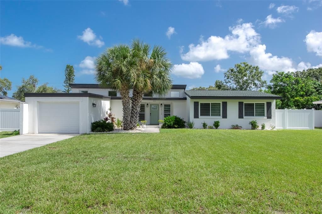 Attached, Backyard, Exterior, Facade, Ranch