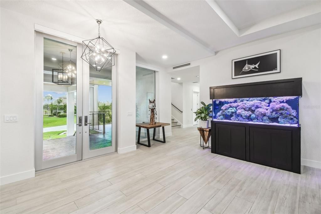 Chandelier, Interior, Pendant Lights, Recessed Lighting, Wood Texture Flooring