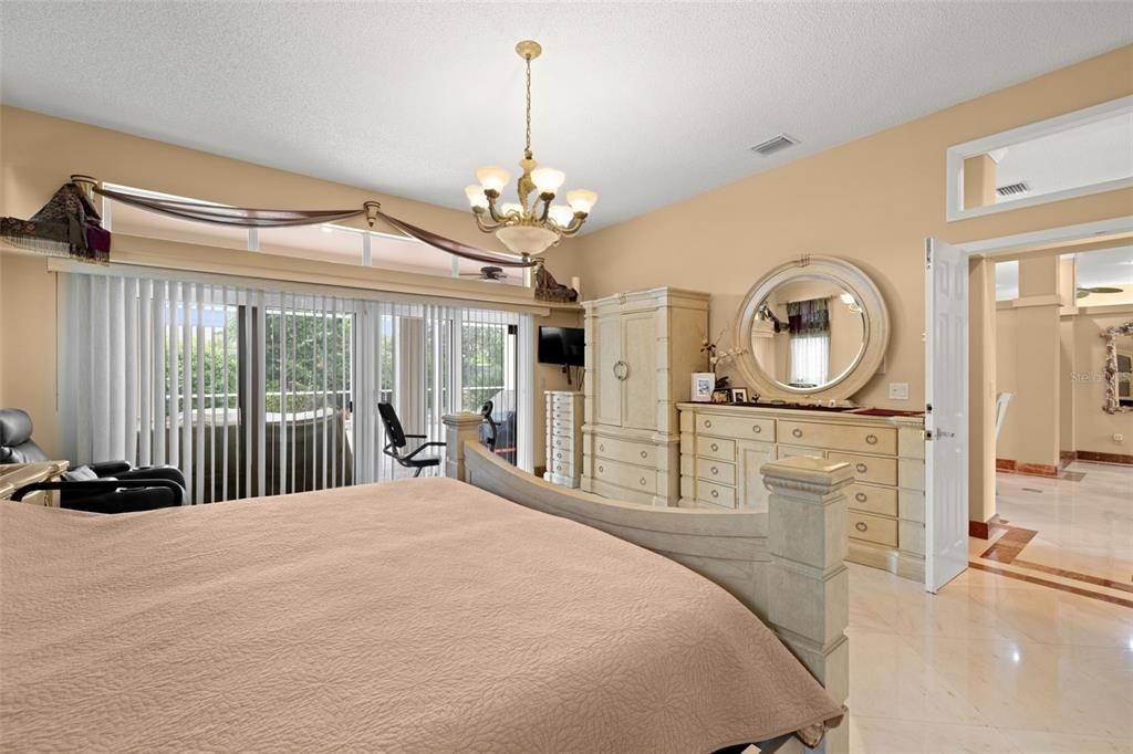 Bedroom, Chandelier, Interior