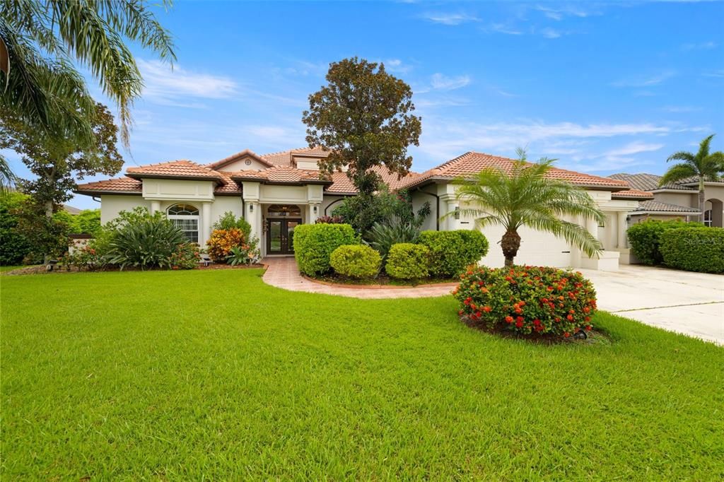Attached, Backyard, Exterior, Facade, Mediterranean