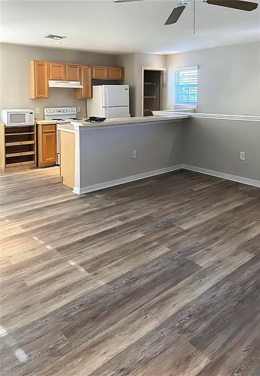 Interior, Kitchen, Wood Texture Flooring