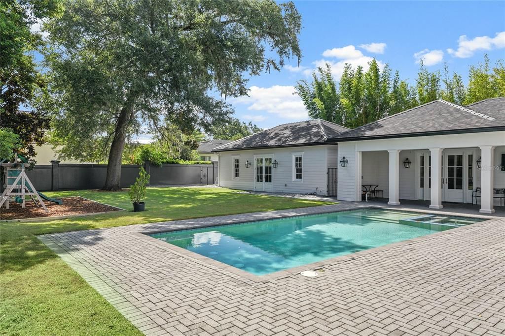 Exterior, Playground, Pool