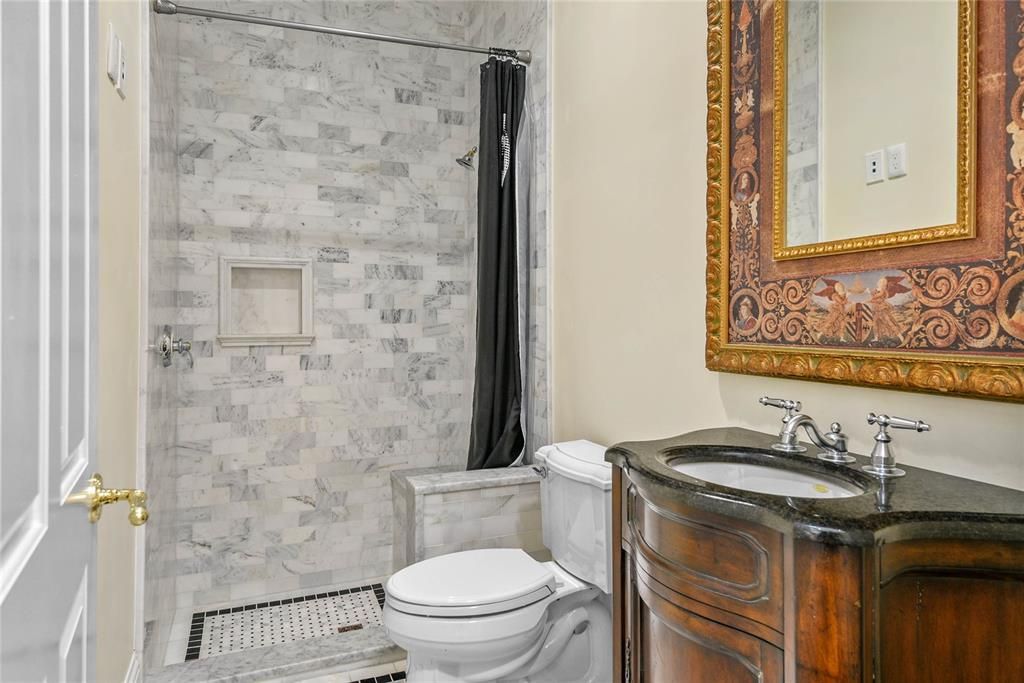 Bathroom, Interior, Marble Walls