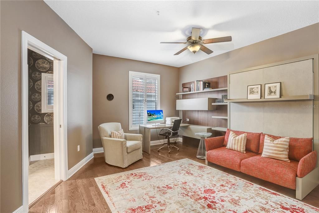 Home Office, Interior, Wood Texture Flooring