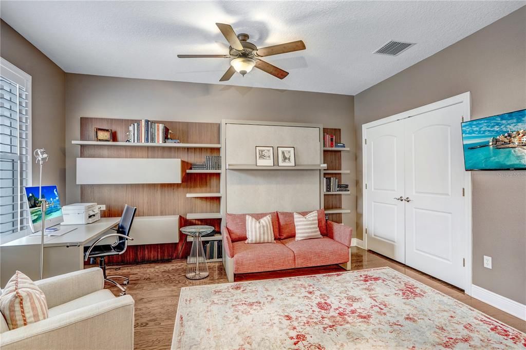 Home Office, Interior, Wood Texture Flooring