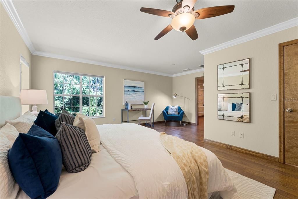Bedroom, Interior, Wood Texture Flooring