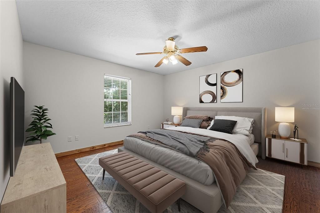 Bedroom, Interior, Wood Texture Flooring