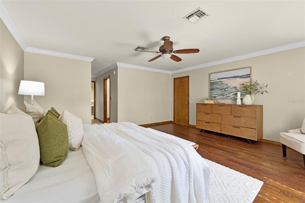 Bedroom, Interior, Wood Texture Flooring