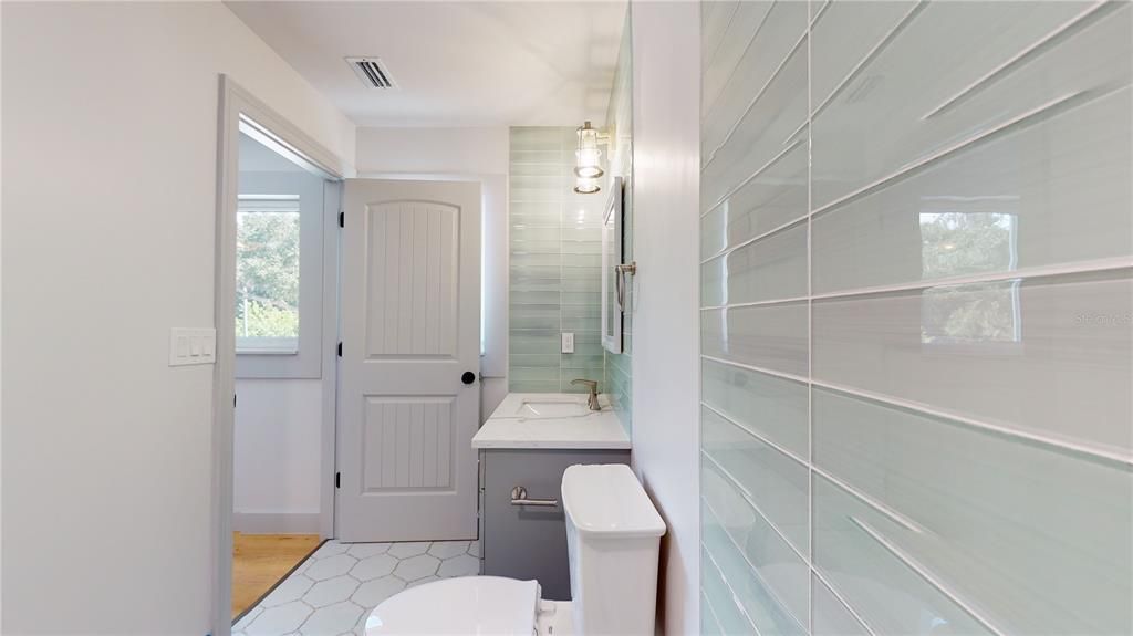 Bathroom, Interior, Wood Texture Flooring