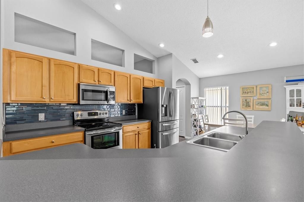 Interior, Kitchen, Pendant Lights, Recessed Lighting