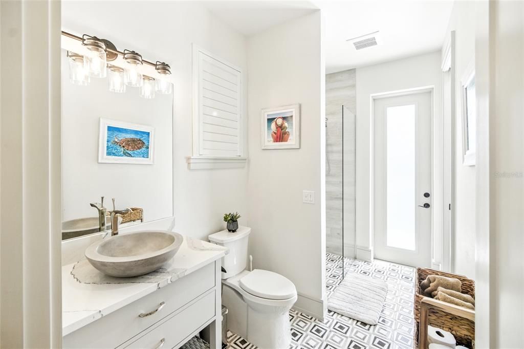 Bathroom, Glass Shower, Interior