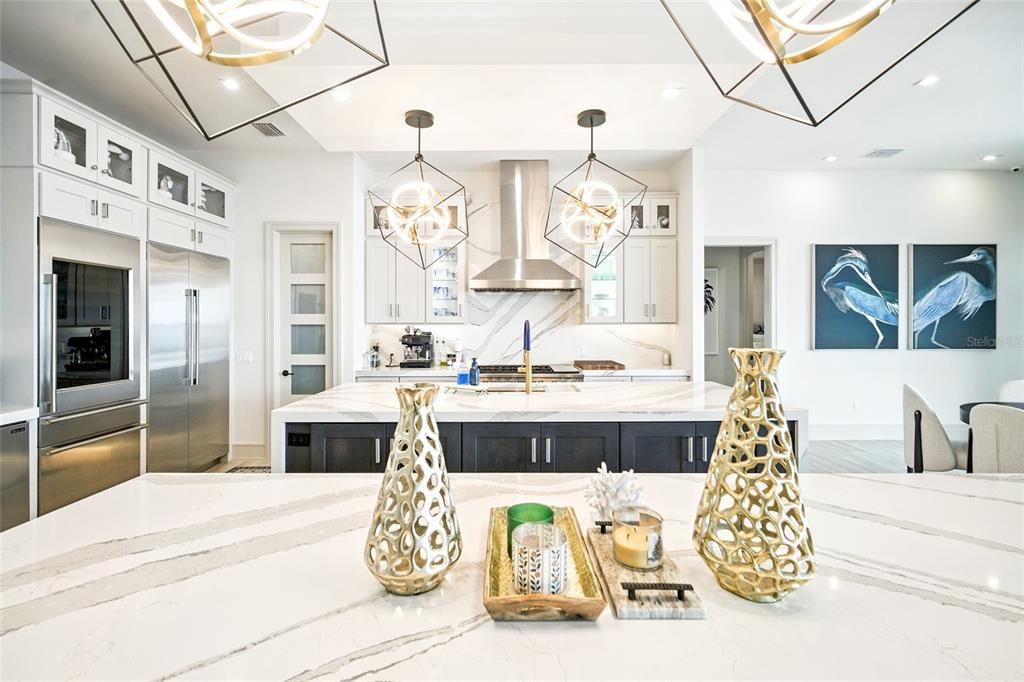Interior, Kitchen, Pendant Lights, Recessed Lighting, Stainless Steel Appliances