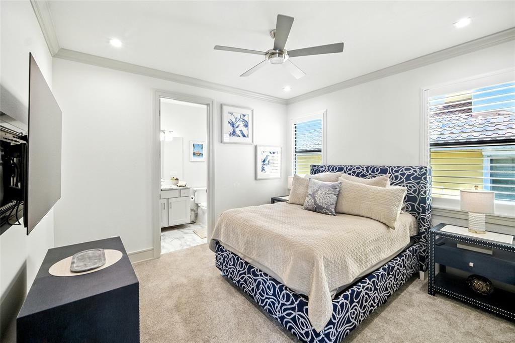 Bedroom, Interior, Recessed Lighting