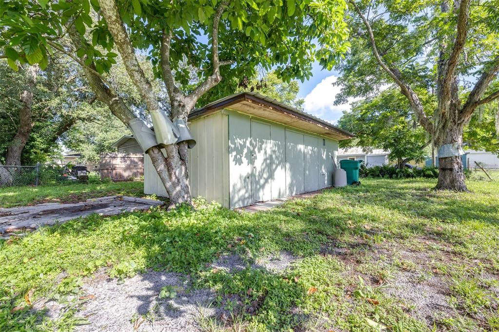 Backyard, Detached Garage, Exterior