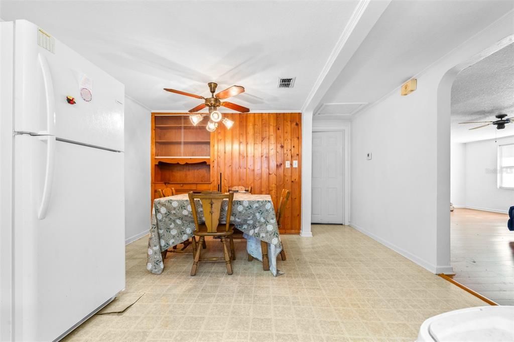 Dining room, Interior, Wooden Walls