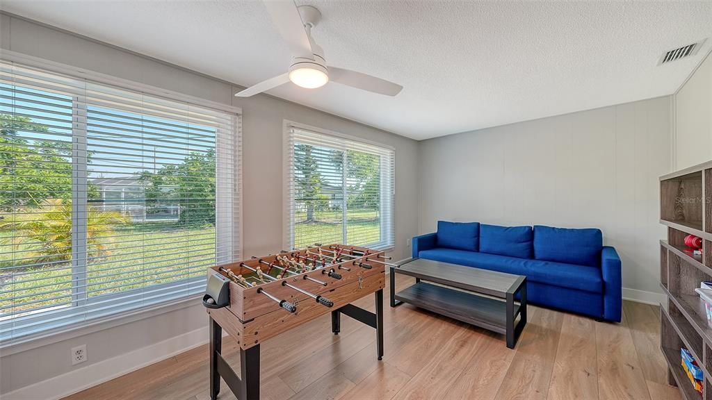 Game Room, Interior, Wood Texture Flooring
