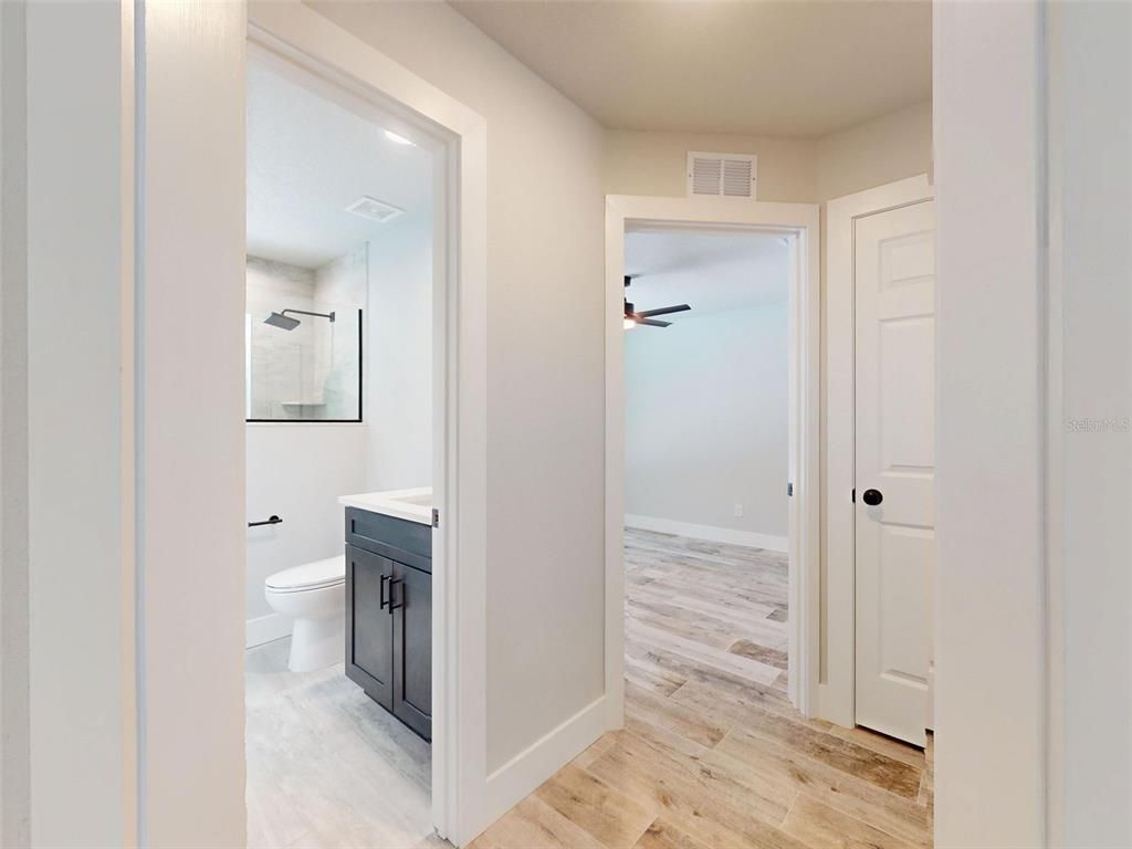 Bathroom, Interior, Wood Texture Flooring